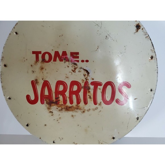 Old Tome Jarritos Mexican Soda Tray Native Indians Restaurant Bar Vintage Metal - Picture 7 of 7